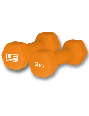 Urban Fitness Neoprene Hex Dumbbells - 3kg